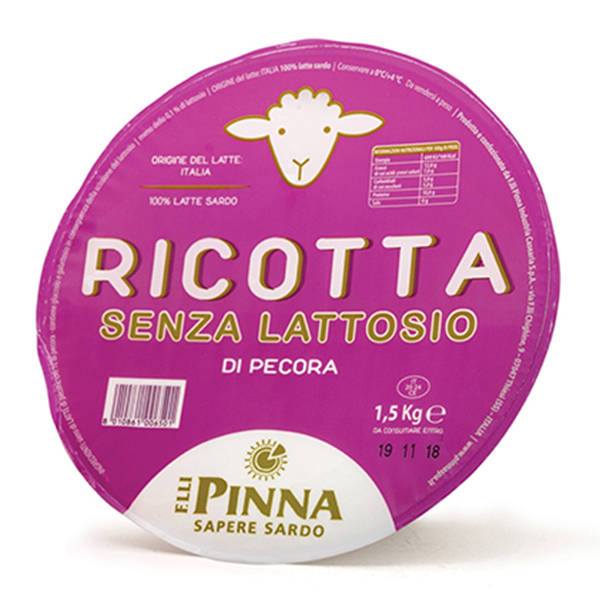 Lactose-Free Sheep Ricotta - Caseificio F.lli Pinna  Image